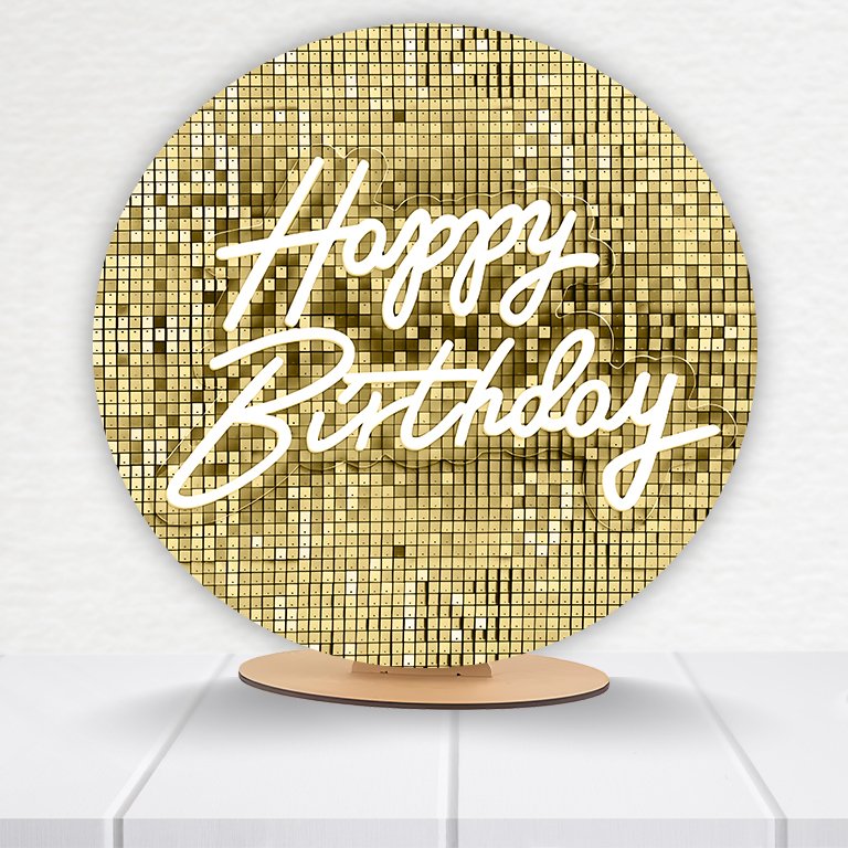 Painel Redondo Aniversário 50x50 - Imagem 9