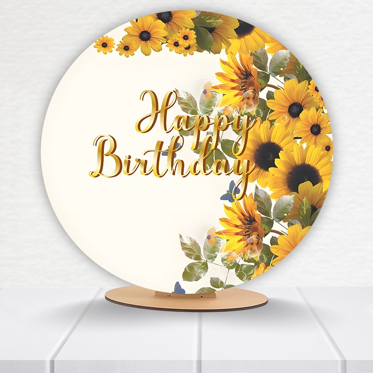 Painel Redondo Aniversário 50x50 - Imagem 6