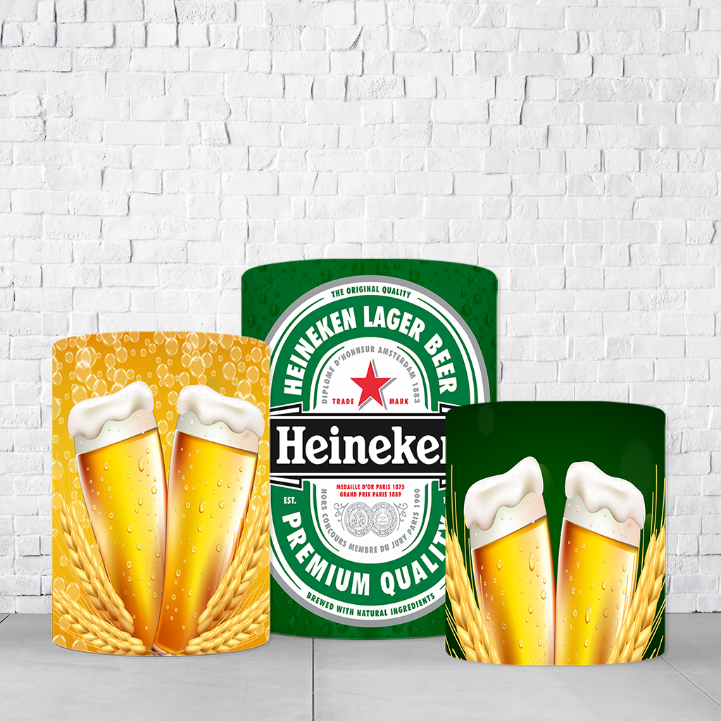 Trio de Cilindros Para Festas Boteco Em Tecido Helanca C/Elástico - Imagem 2