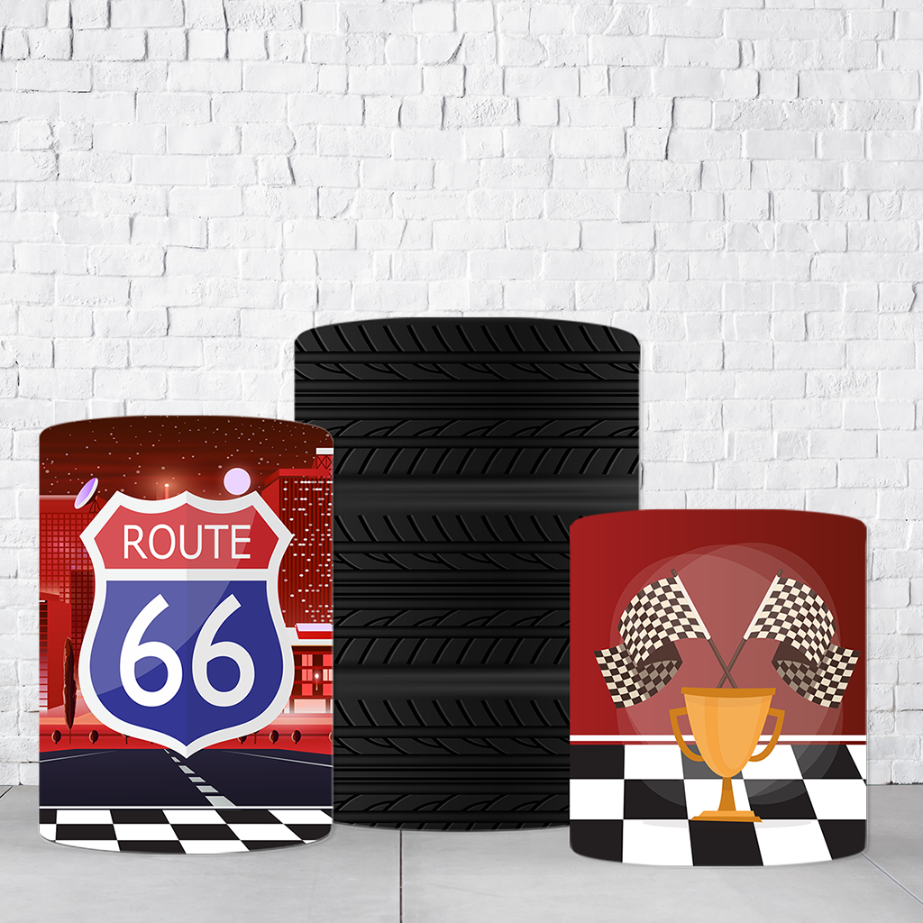 Trio de Cilindros Para Festas Carros Pixar Em Tecido Helanca C/Elástico - Imagem 2