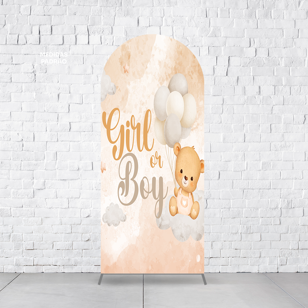 Painel Arco Romano Chá Revelação  PAINEL573