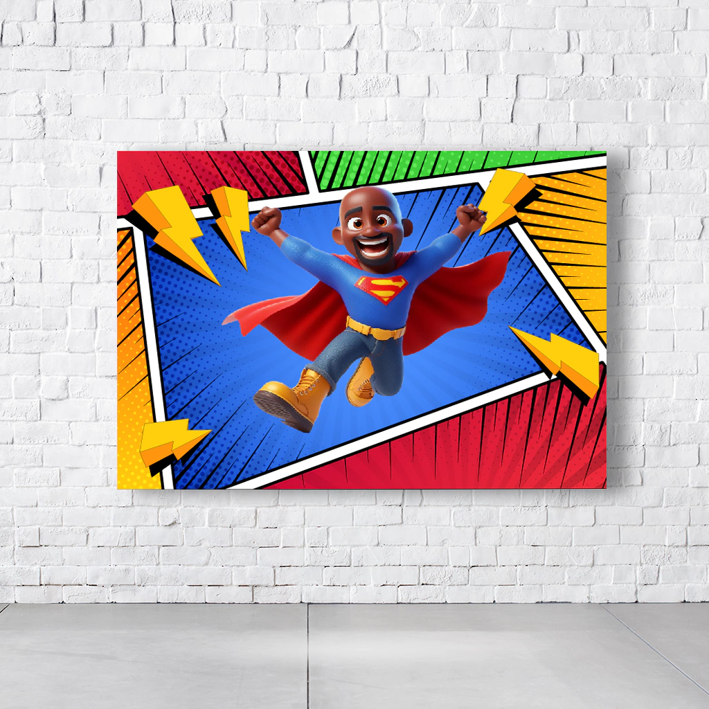 Painel Retangular Tema Dia Dos Pais Em Tecido Oxford 100% Poliéster - Imagem 2