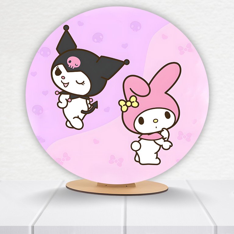 Painel Redondo 50x50 Hello Kitty - Imagem 15