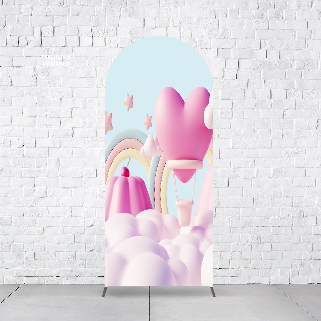 Painel Arco Romano Labubu  PAINEL437