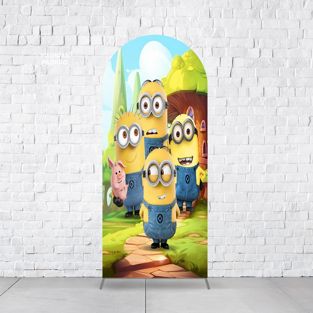 Painel Arco Romano Minions