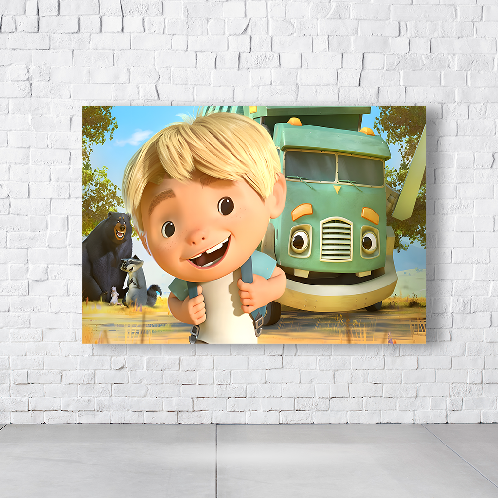 Painel Retangular Tema Zé Coleta Em Tecido Oxford 100% Poliéster