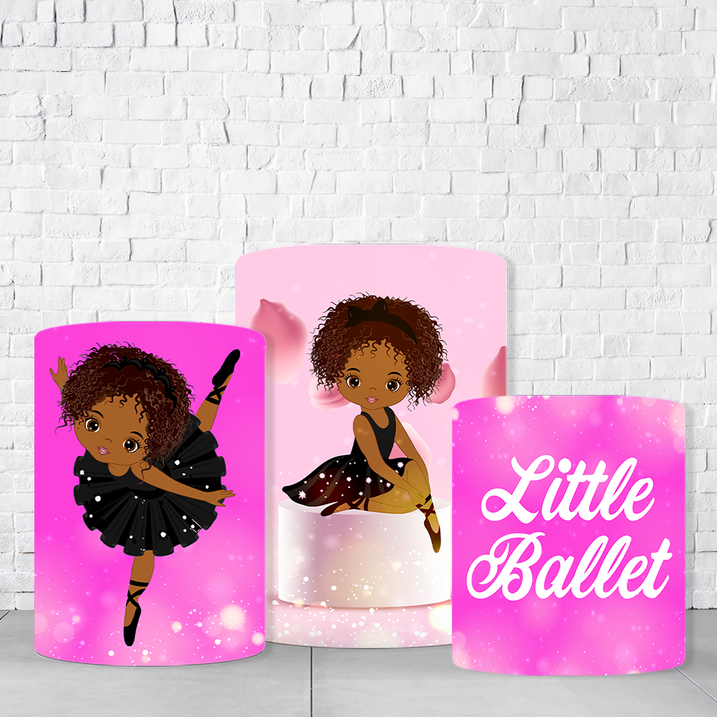 Trio de Cilindros Para Festas Bailarina Em Tecido Helanca C/Elástico