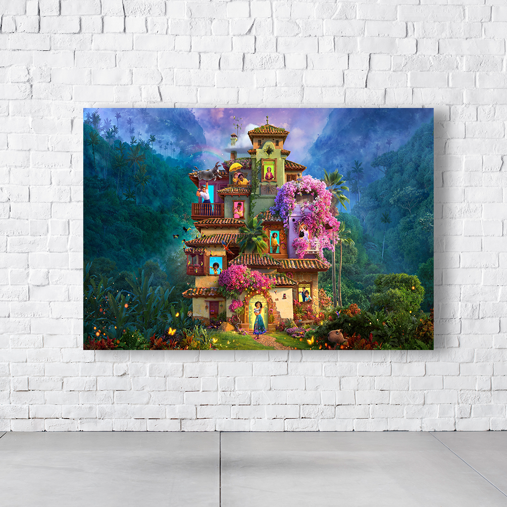 Painel Retangular Tema Encanto Em Tecido Oxford 100% Poliéster