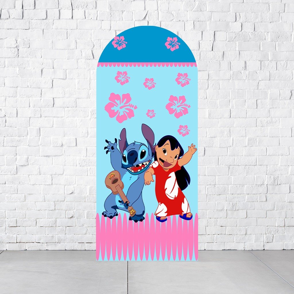 Painel Arco Romano Lilo & Stitch  PAINEL819 - Imagem 1