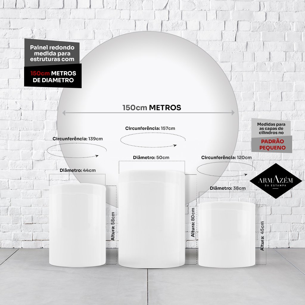 Kit Painel De Festa Times De Futebol + Trio De Cilindros Em Tecido - Imagem 1