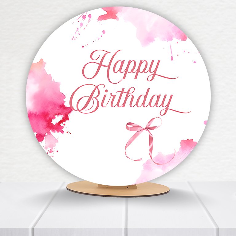 Painel Redondo Aniversário 50x50cm  PAINEL707