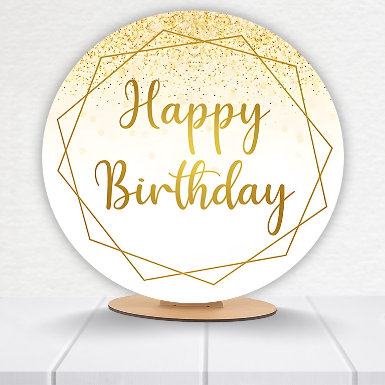 Painel Redondo Aniversário 50x50cm - Imagem 9