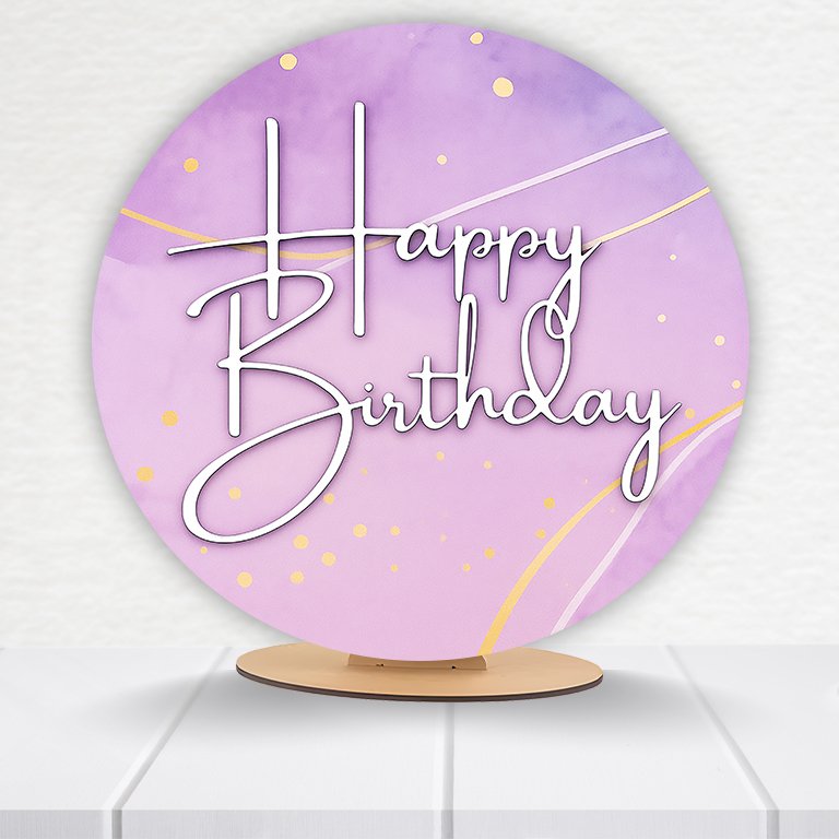 Painel Redondo Aniversário 50x50cm - Imagem 2