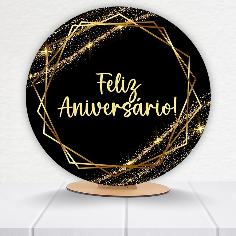 Painel Redondo Aniversário 50x50cm - Imagem 16
