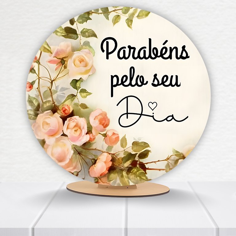 Painel Redondo Aniversário 50x50cm  PAINEL996 - Imagem 8