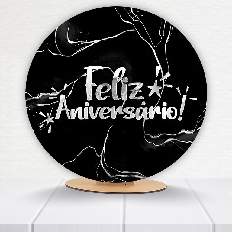 Painel Redondo Aniversário 50x50cm - Imagem 16