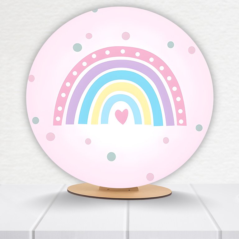 Painel Redondo Arco Íris 50x50cm - Imagem 11