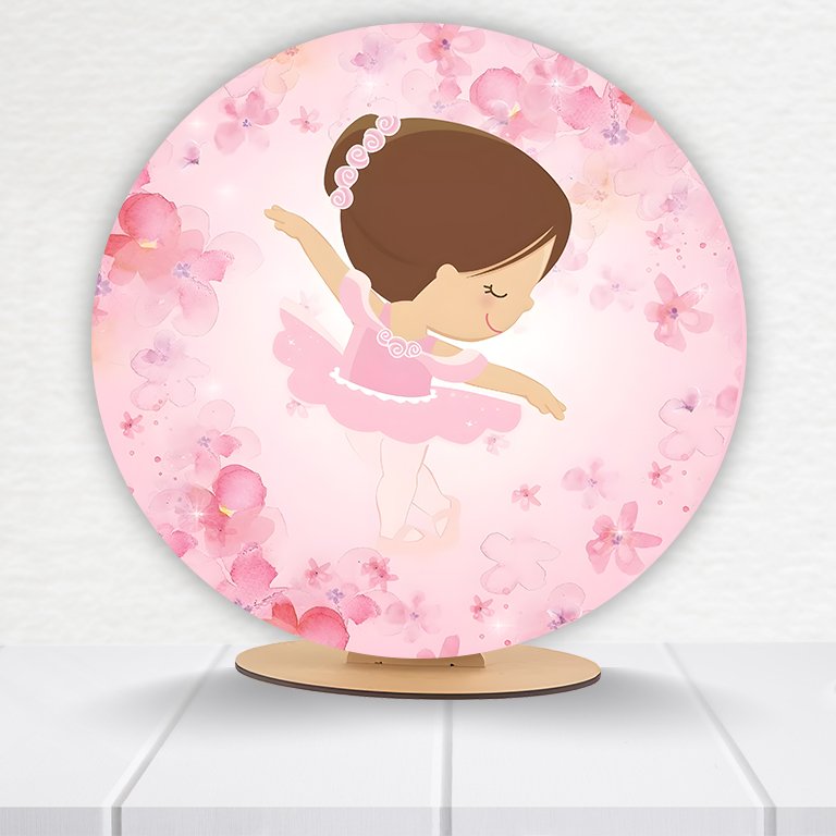 Painel Redondo Bailarina 50x50cm - Imagem 10