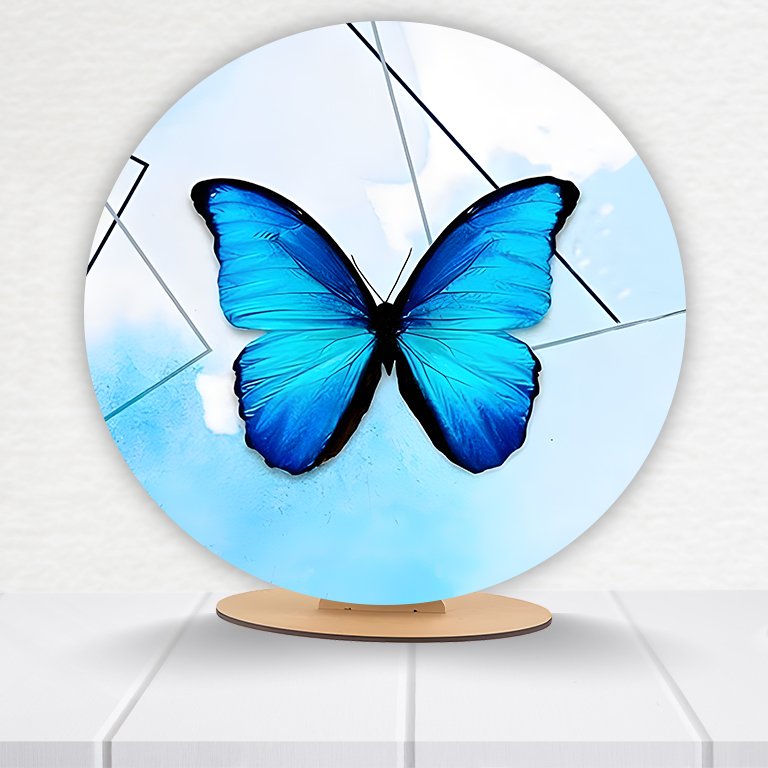 Painel Redondo Borboleta 50x50cm - Imagem 9