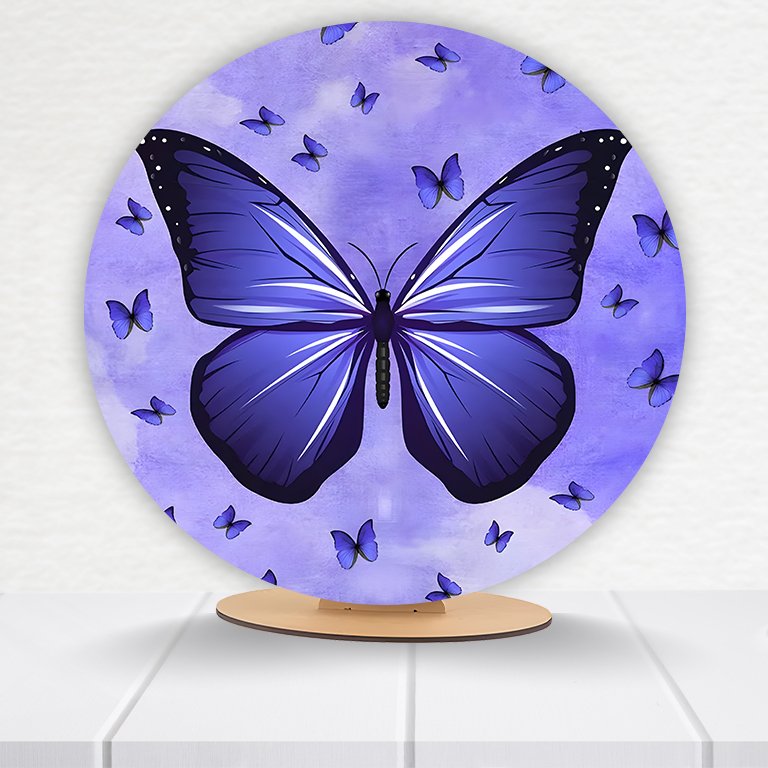 Painel Redondo Borboleta 50x50cm - Imagem 4