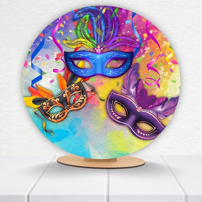 Painel Redondo Carnaval 50x50cm - Imagem 8