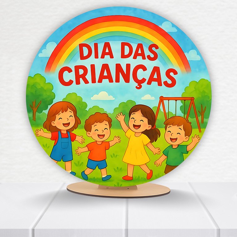 Painel Redondo Dia Das Crianças 50x50cm - Imagem 6
