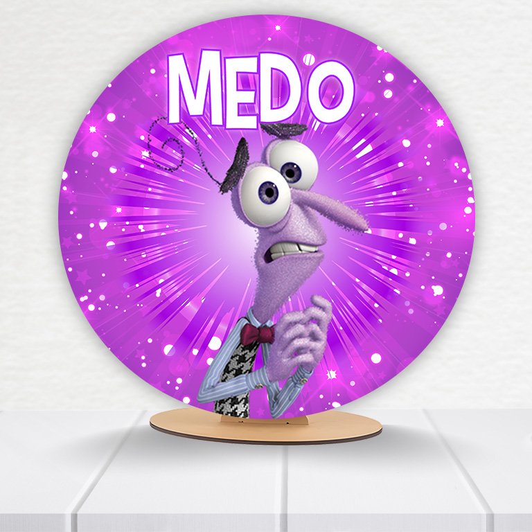 Painel Redondo Divertidamente 50x50cm - Imagem 14