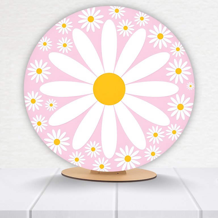 Painel Redondo Flores 50x50cm - Imagem 18