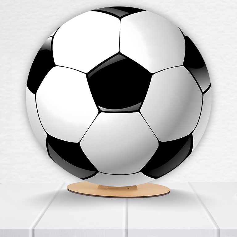 Painel Redondo Futebol 50x50cm