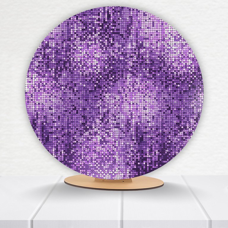 Painel Redondo Glitter 50x50cm  PAINEL190 - Imagem 13