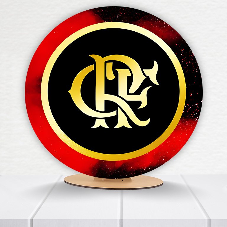 Painel Redondo Flamengo 50x50cm  PAINEL945 - Imagem 14