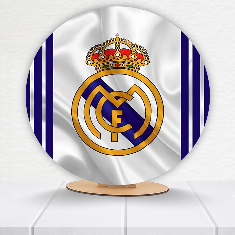 Painel Redondo Real Madrid 50x50cm