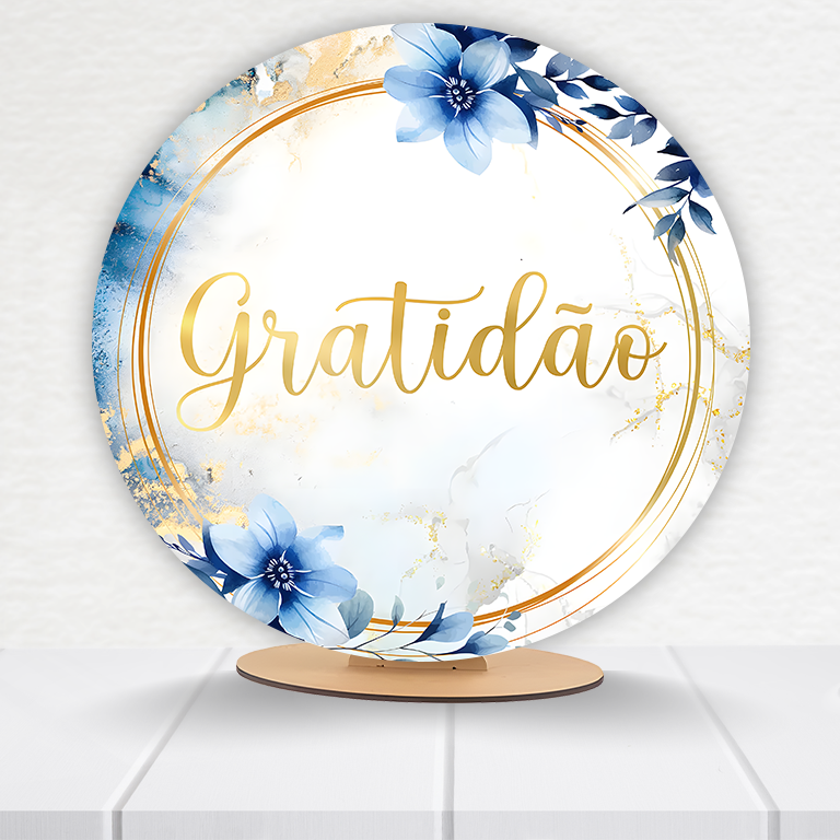 Painel Redondo Gratidão 50x50cm  PAINEL628 - Imagem 18