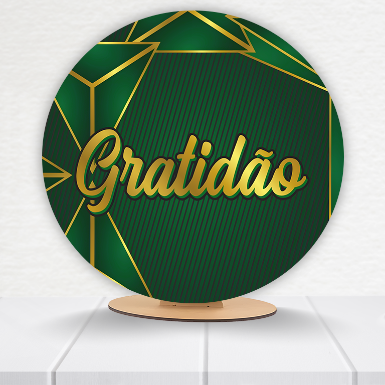 Painel Redondo Gratidão 50x50cm  PAINEL245 - Imagem 7
