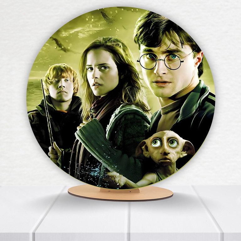 Painel Redondo Harry Potter 50x50cm  PAINEL053 - Imagem 2