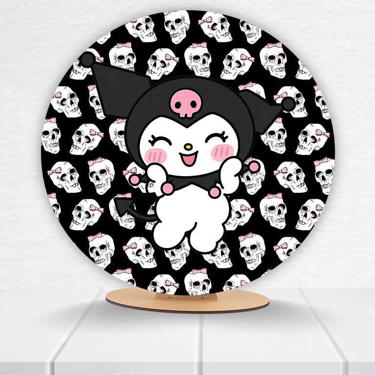 Painel Redondo Hello Kitty 50x50cm  PAINEL466 - Imagem 2