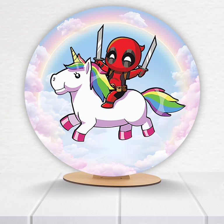 Painel Redondo Deadpool 50x50cm - Imagem 10