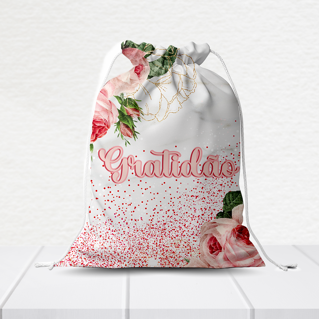 Sacolinha Personalizada Gratidão 20Cm X 15Cm  SACOLI235