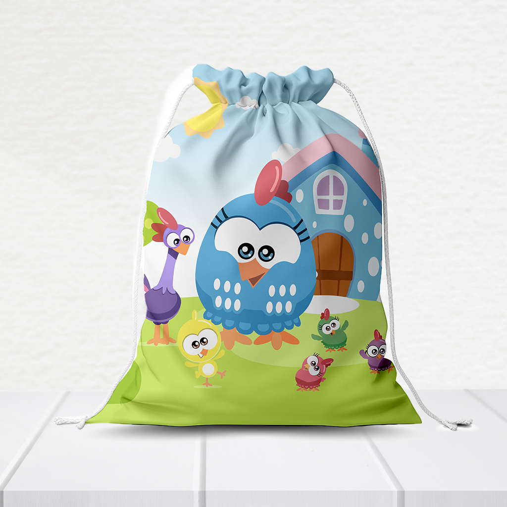 Sacolinha Personalizada Galinha Pintadinha 20Cm X 15Cm - Imagem 2