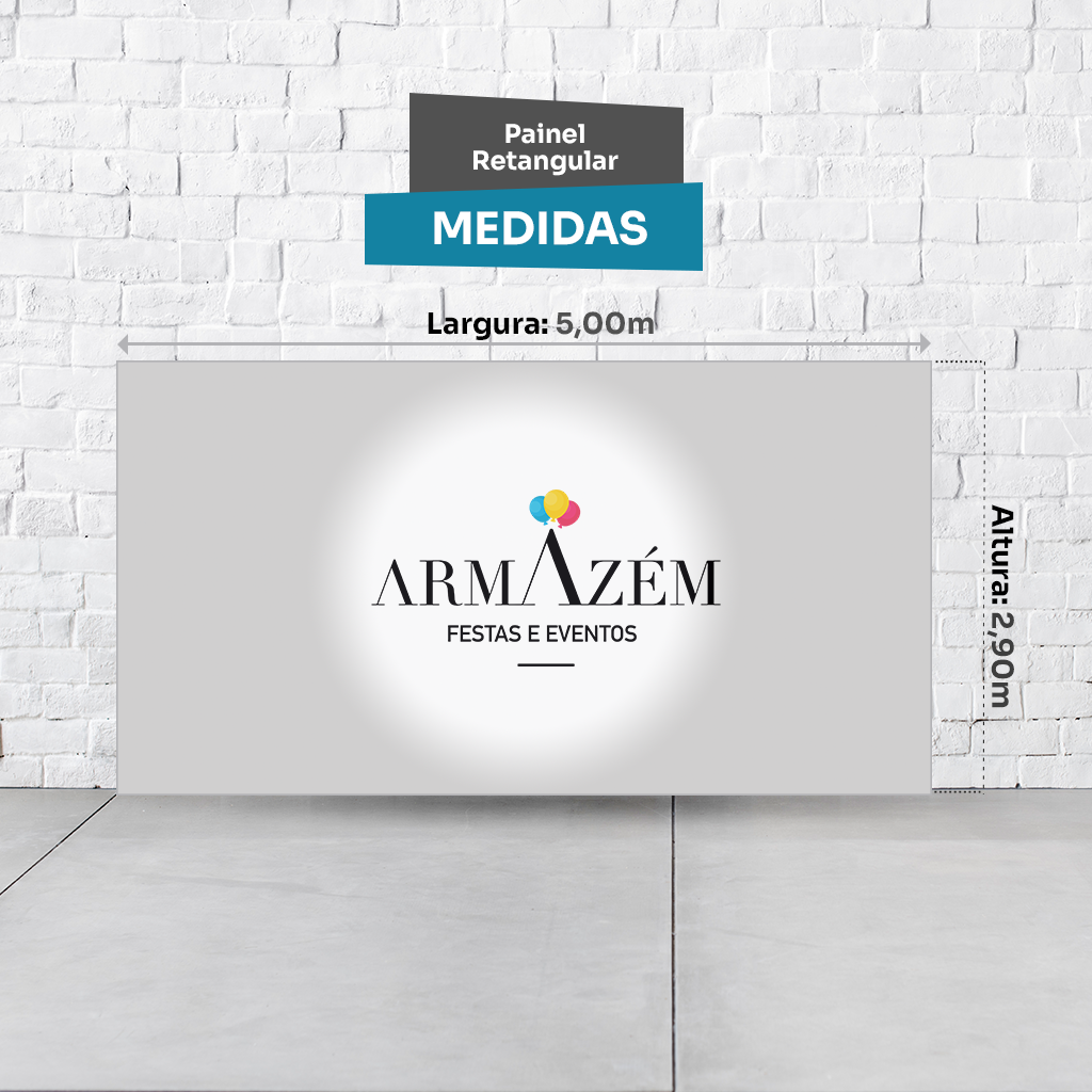 Painel Retangular Tema Minnie Em Tecido Oxford 100% Poliéster - Imagem 2