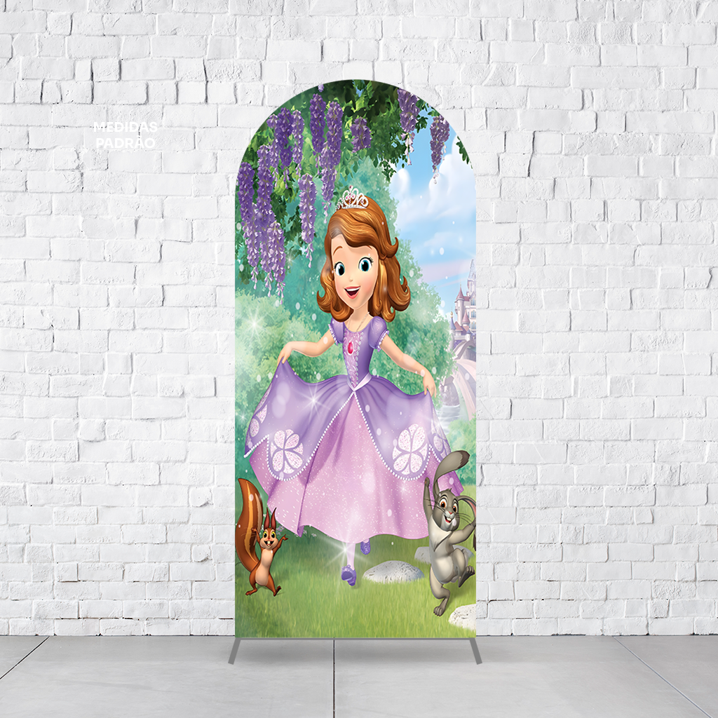 Painel Arco Romano Poderoso Princesinha Sofía  PAINEL396